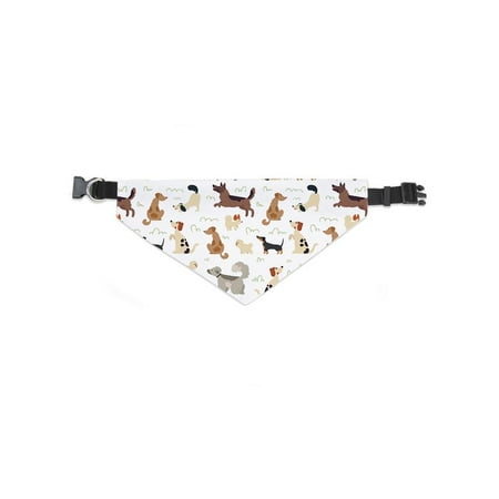 Cute Woofs Dog Doodle Pattern Bandana -Image by Shutterstock, x-Large
