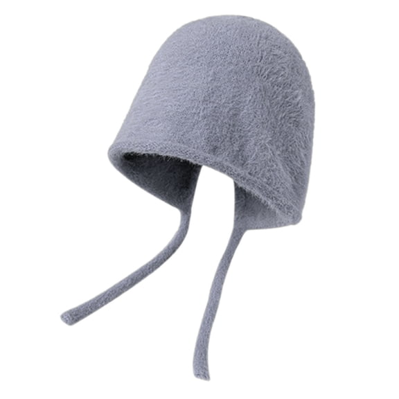 Cute Wool Hat Women Knitted Slouchy Caps Warm Winter Hats Soft Light Earflap Slouchy Hat Hip-Hop Female Hats