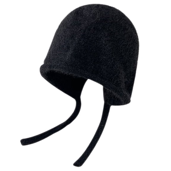 Cute Wool Hat Women Knitted Slouchy Caps Warm Winter Hats Soft Light Earflap Slouchy Hat Hip-Hop Female Hats