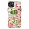thumbnail image 1 of Cute Worm Collage Phone Case, Colorful Nature and Animal Illustrations iPhone Cover, Whimsical Artistic Protective Case for iPhone 17 16 15 14 13 12 11 Pro Plus Mini, 1 of 6