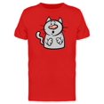 thumbnail image 1 of Cute Worried Kitten Cartoon Tee Men's -Image by Shutterstock, 1 of 1