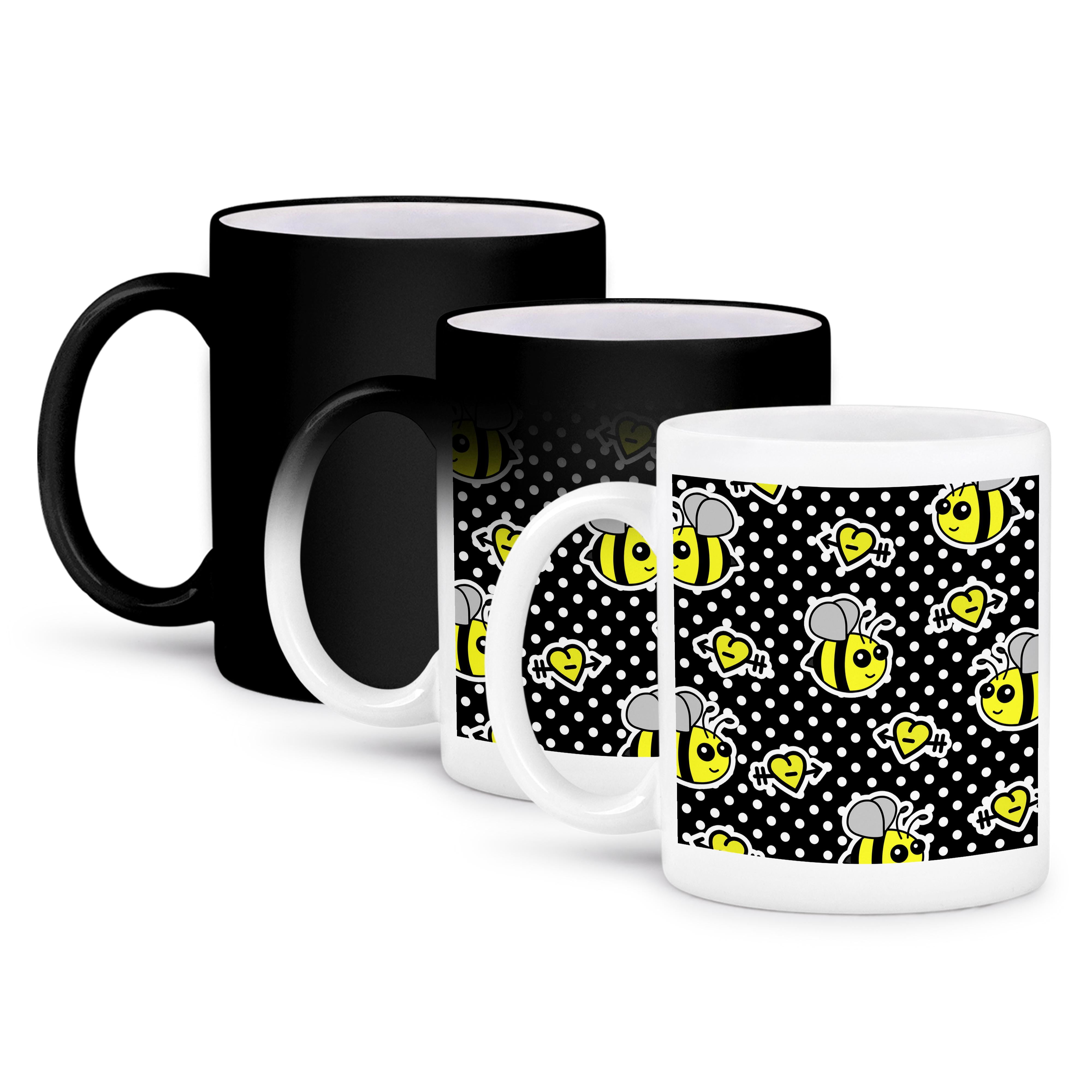 3drose Grußkarten-Set – 12 Stück, 15x15 Cm – Motiv: Süße Biene Mit Blume, „Happy Summer“ – Mit Weißen Umschlägen