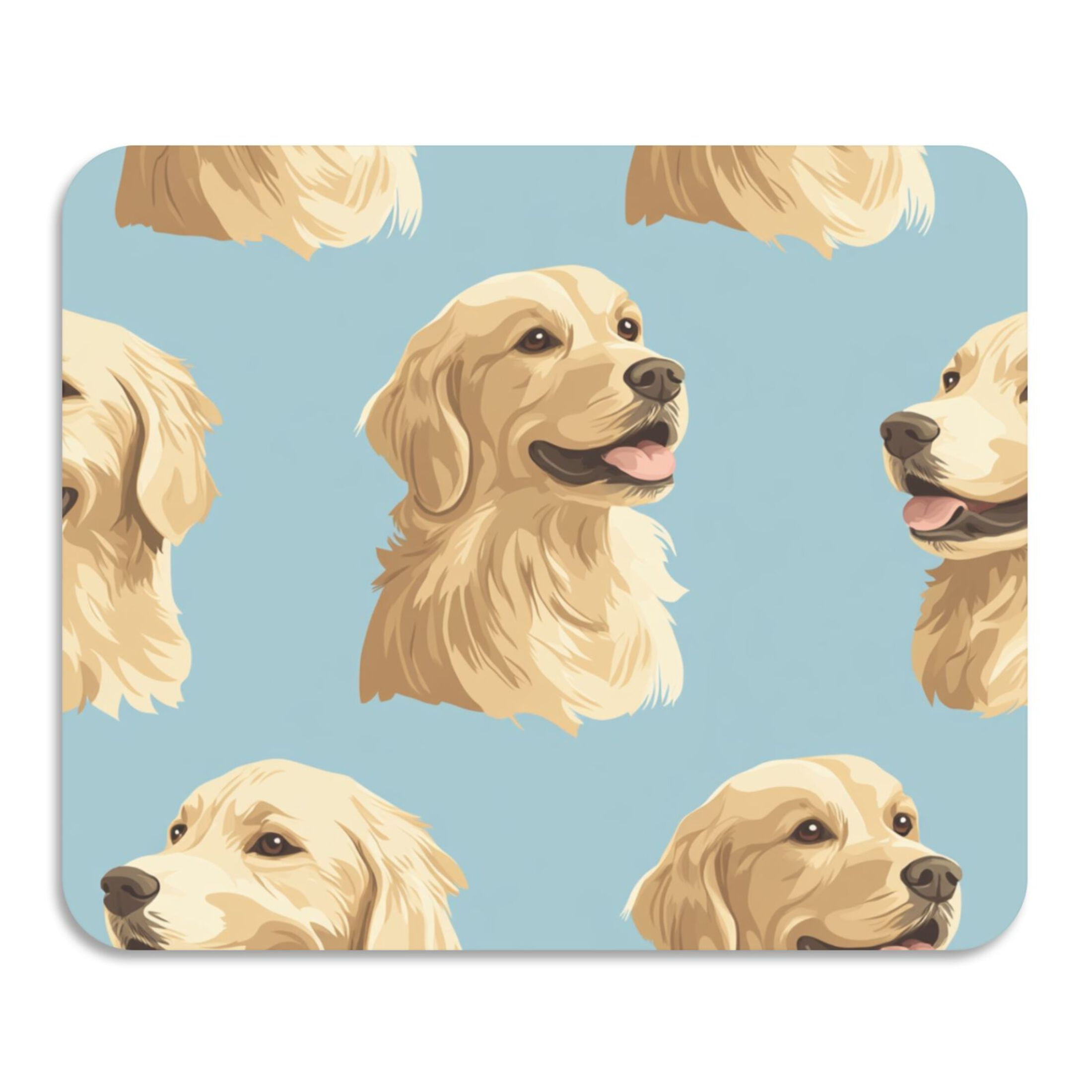 Cute Yellow Dogs Dish Drying Mat Water Absorbent Non Slip Heat ...