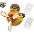 thumbnail image 1 of SITIEDAN Pilot Yellow Duck Car Air Fresheners - Rotating Propeller Cartoon Automotive Diffuser with Creative Car Perfume Decoration, 1 of 13