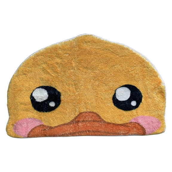 Cute Yellow Duck Rug for Boys Girls Animal Shower Rugs Nonslip Duck Bath Mat Ducky Bathroom Decor Antislip Bathmat Soft Bedroom Foot Mat