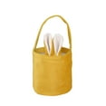 thumbnail image 1 of Cute Yellow Easter Basket for Kids, 5.3"x10.2" Long Ears Plush Bunny Basket Tote Bags, for Spring Easter Egg Hunts Party Storage, Family Party Gift Storage, Classics, 1 of 6