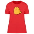 thumbnail image 1 of Cute Yellow Kawaii Kitten Doodle T-Shirt Women -Image by Shutterstock, Female XX-Large, 1 of 2