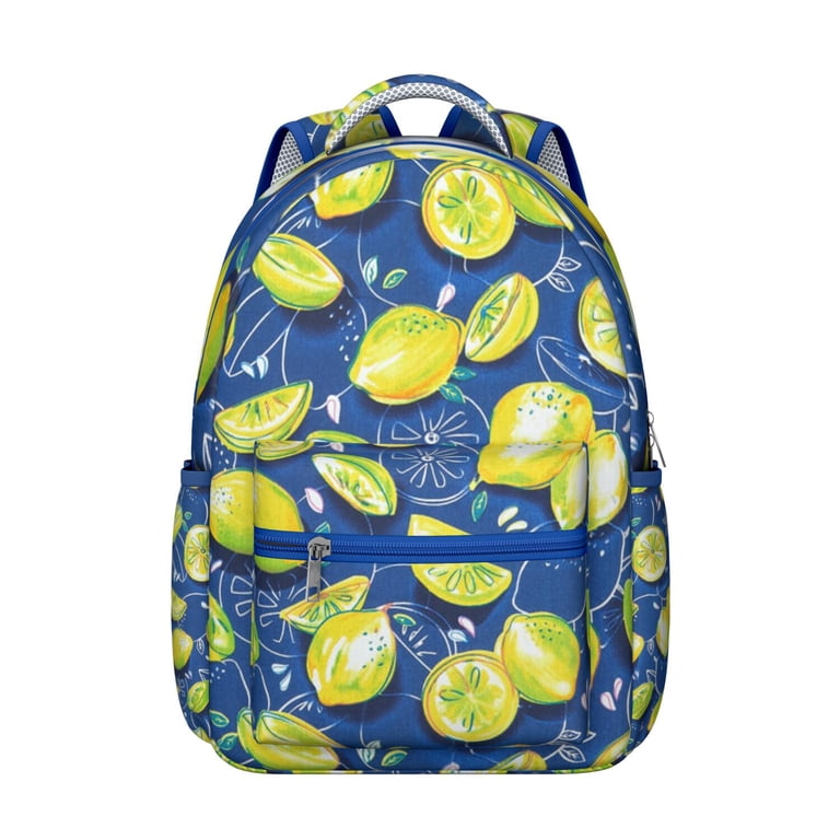 Cute Yellow Lemon Backpack - Modern Waterproof Daypack