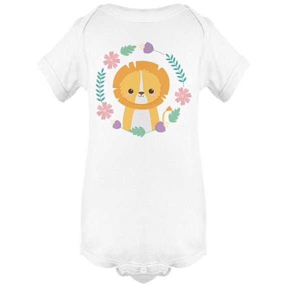 Cute Yellow Lion Bodysuit Infant -Image by Shutterstock, 24 Months