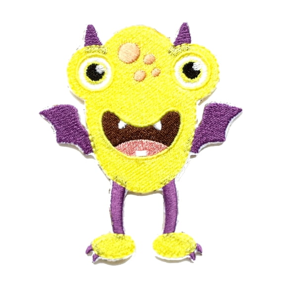Cute Yellow Monster Embroidered Iron On Patch