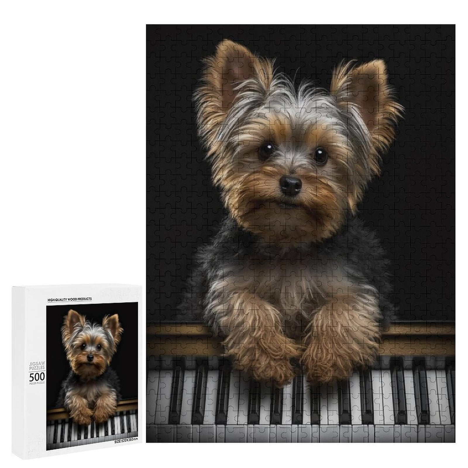 Cute Yorkie Dog Jigsaw Puzzles 500 Pieces Yorkshire Terrier Animal