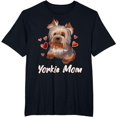 thumbnail image 1 of Cute Yorkie Mom Illustration Yorkshire Terrier Lover T-Shirt, 1 of 3