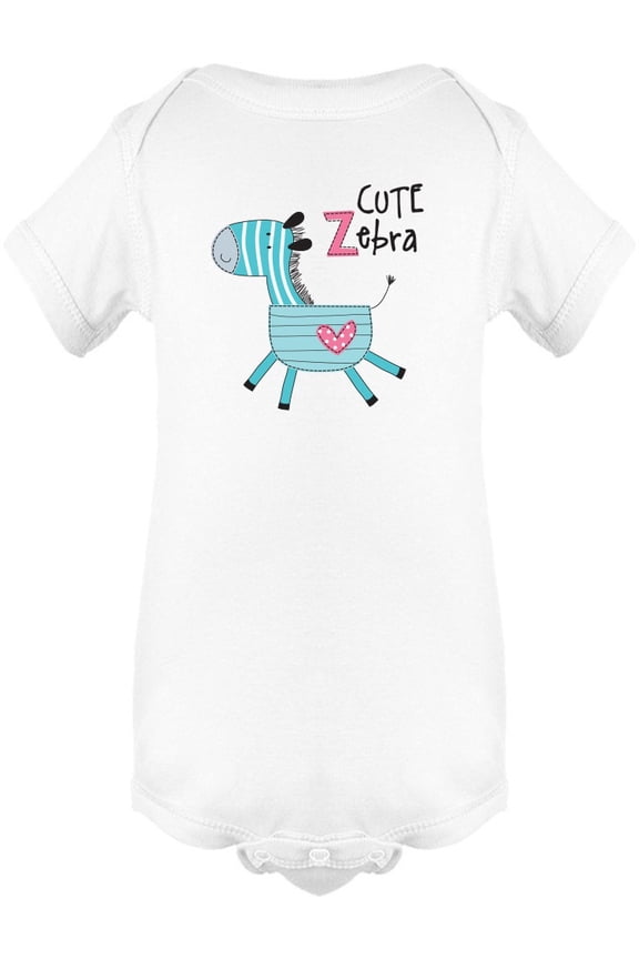 Cute Zebra Doodle Bodysuit Infant -Image by Shutterstock, Newborn