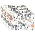 thumbnail image 1 of Cute Zebras and Flowers 12×18 inch Placemats Heat Resistant Washable Foldable Rectangular Placemats Set Decoration Indoor Outdoor for Kitchen Dining Table 4PCs, 1 of 8