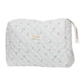 thumbnail image 1 of Cute Zipper High Quality Large Capacity Handbag Quilting Clutches Cosmetic Organizer Makeup Bag Storage bag WHITE, 1 of 8