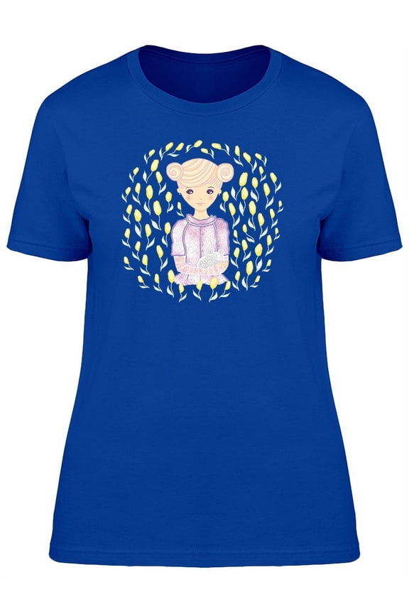 Cute Zodiac Aries Girl Cartoon Tee Women's -Image by Shutterstock