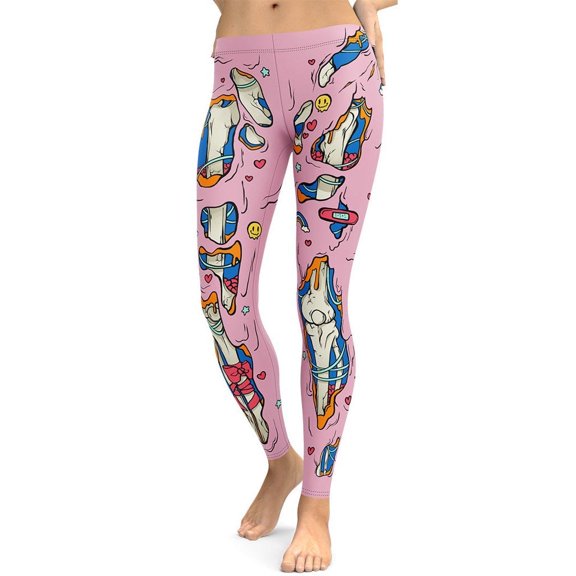 Cute Zombie Leggings Size: XS for Women | FIERCEPULSE