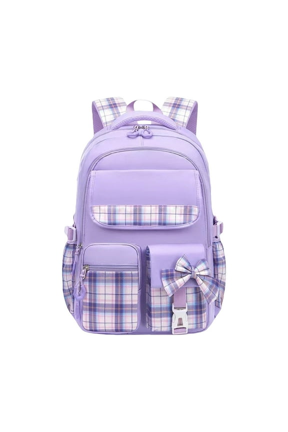 Cute adults Backpack with Bowknot Lightweight home Bag for Primary and Junior Students 46cm Comfortable and Ample Storage