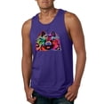 thumbnail image 1 of Cute and Colorful Pomeranian Dog Animal Lover Mens Graphic Tank Top, Purple, 2XL, 1 of 3
