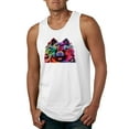 thumbnail image 1 of Cute and Colorful Pomeranian Dog Animal Lover Mens Graphic Tank Top, White, Small, 1 of 3
