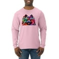 thumbnail image 1 of Cute and Colorful Pomeranian Dog Animal Lover Mens Long Sleeve Shirt, Light Pink, 2XL, 1 of 3