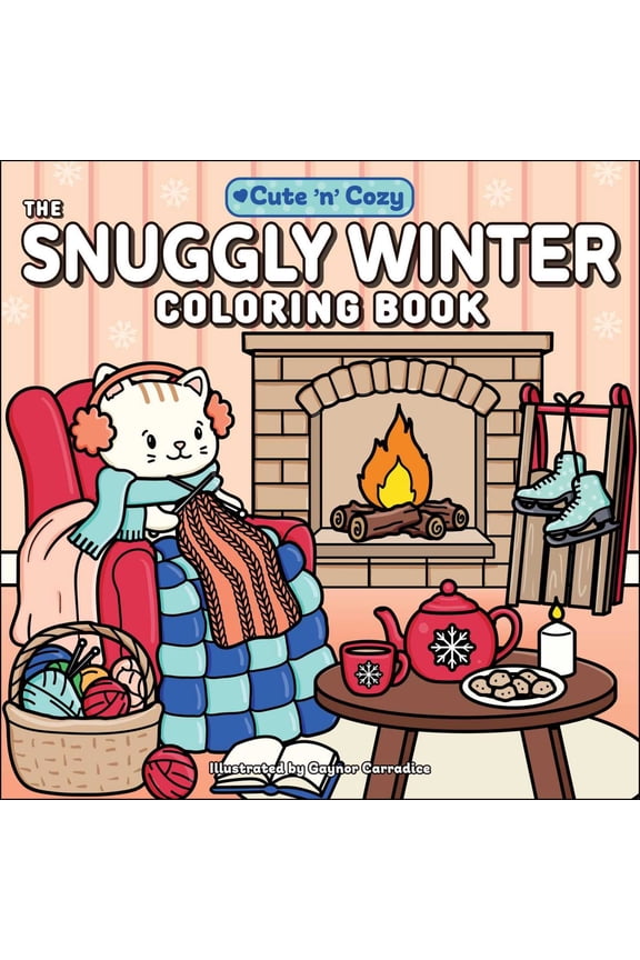 The Snuggly Winter Coloring Book, 96 pages (Paperback)