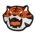 thumbnail image 1 of Cute and Fierce Tiger Head Applique Multi-Color Embroidered Hook & Loop Patch - 3 Inch Medium, 1 of 5