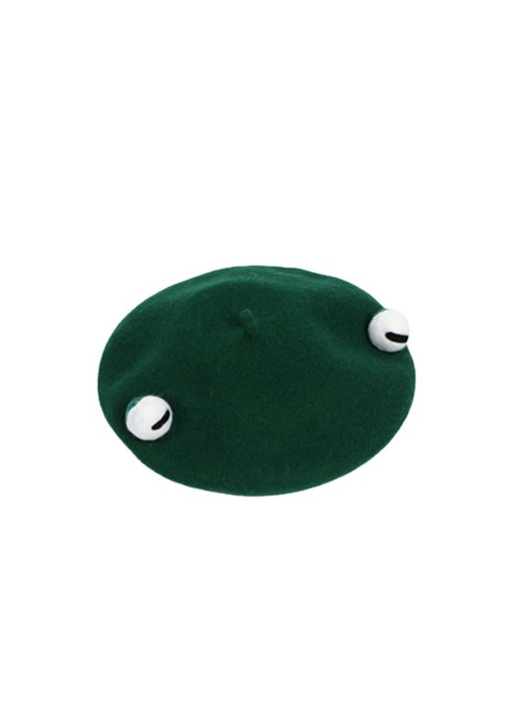 Cute and Funny Frog BeretGreen Beret Hats for Men and Women Fashion Accessories