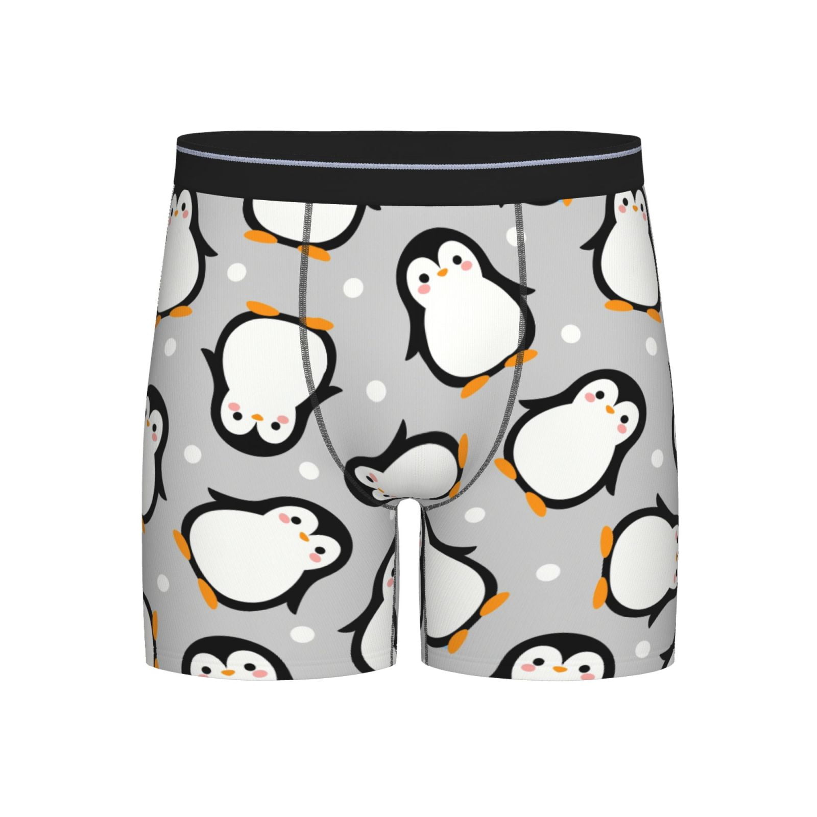 Cute and Funny Penguin Pattern Men's Underwear Boxer Briefs Soft ...