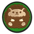 thumbnail image 1 of Cute and Round Hedgehog Ball Applique Multi-Color Embroidered Hook & Loop Patch - 2.5 Inch Small, 1 of 5