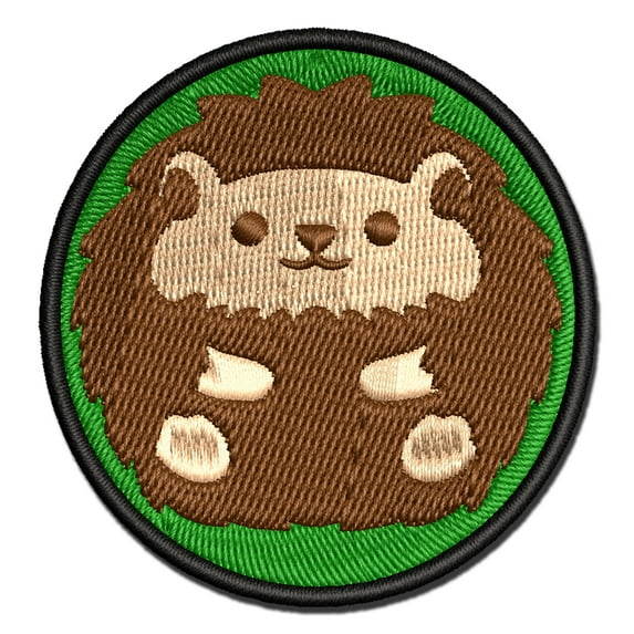 Cute and Round Hedgehog Ball Applique Multi-Color Embroidered Hook & Loop Patch - 2.5 Inch Small