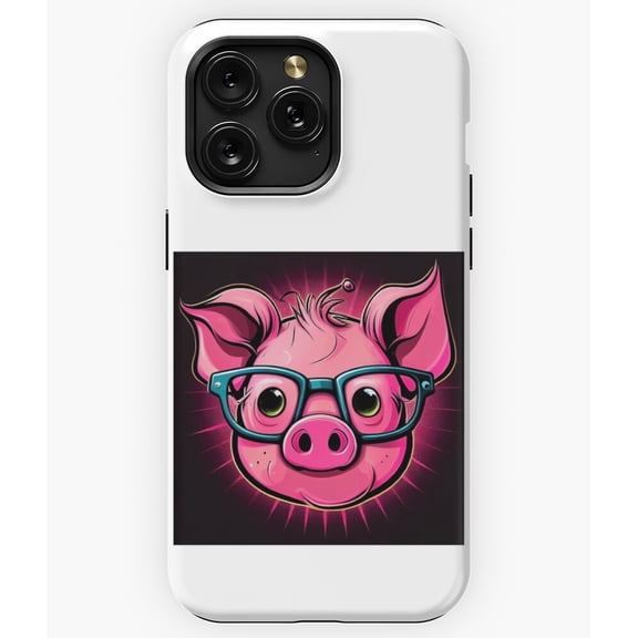 Cute and Sassy Funny Pig Face M286 Phone Case for iPhone 17 16 15 14 13 12 11 Pro Max