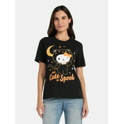 Hello Kitty Women’s Cute and Spooky Halloween Graphic Tee, Sizes XXS-2XL