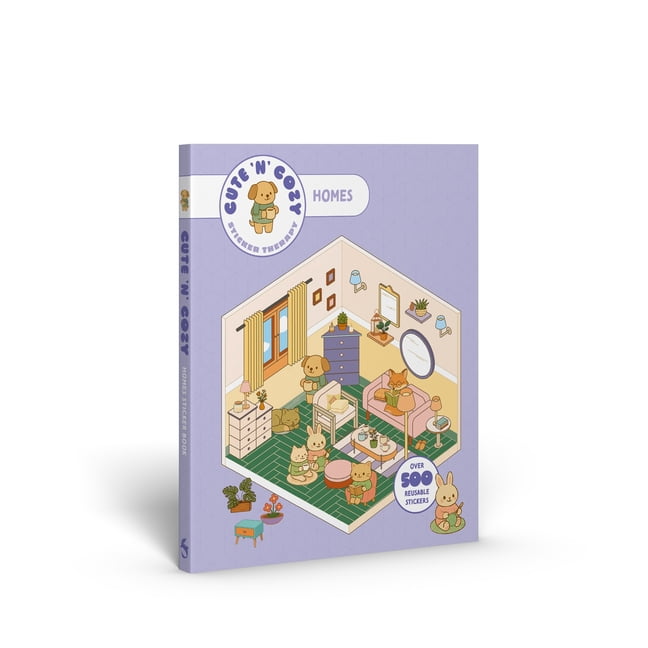 Cute 'n' Cozy Cute 'n' Cozy Sticker Therapy: Homes: Over 500 Reusable Stickers!, (Paperback)