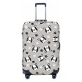thumbnail image 1 of Cute boston terrier puppy paw Luggage Cover Anti Scratch, Elastic Suitcase Protector Suitcase Covers for Luggage Fits 18-32 Inch Luggage, 1 of 5