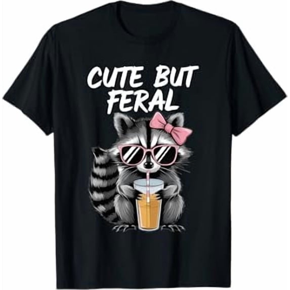 Cute but Feral Raccoon T-Shirt