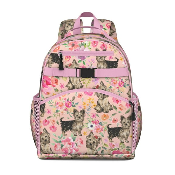 Cute canine backpack with paw and bone accents, lightweight backpack, ideal backpack for school or gifting