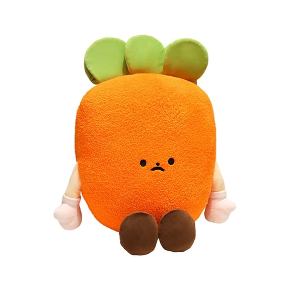 Cute carrot plush toy, 24-inch carrot pillow, soft carrot baby decoration pillow, suitable for boys and girls birthday Christmas gifts, orange