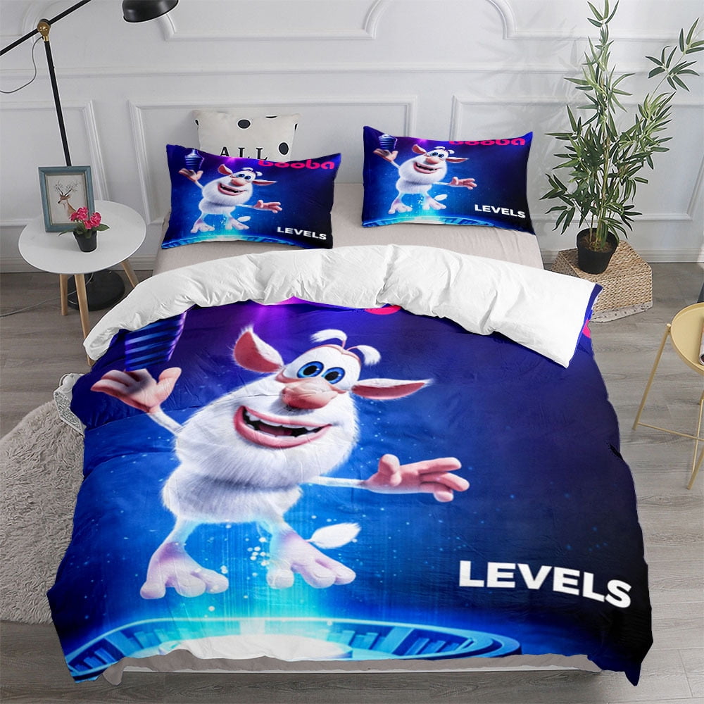 Cute cartoon anime Booba home bedding set for Boys Girls Kids (1 quilt