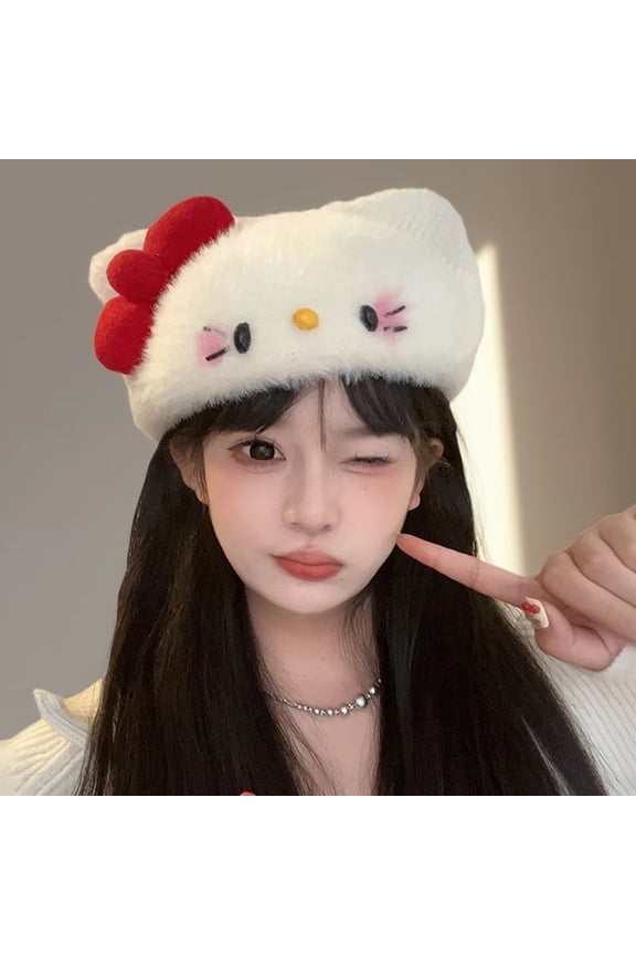 Cute cartoon character autumn and winter Kawaii comfortable warm hat Creative design Holiday gift