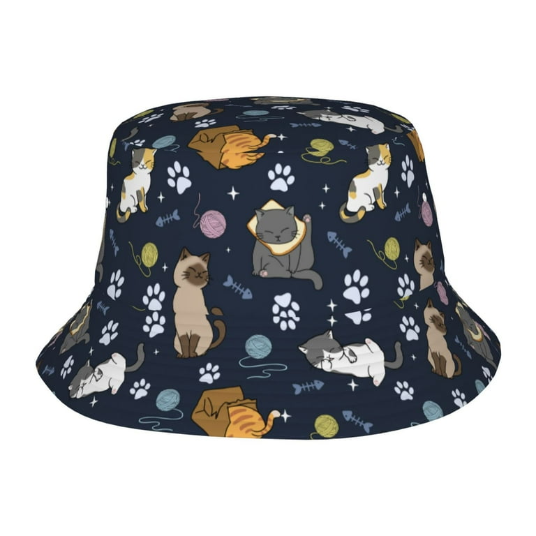 Bucket Hat Cat Hat For Humans Furi Human Hat Rose – Rocky Maggie's