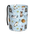 thumbnail image 1 of Cute cat Car Trash Can Waterproof Cylindrical Car Garbage Can with Adjustable Strap & Magic Tape, Portable Vehicle Trash Bin for Cars, Trucks, SUVs, 1 of 7