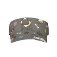 thumbnail image 1 of Cute cat Visor Hats for Women with Print - Adjustable Sports Sun Hat, Breathable Polyester, Unisex Casual & Outdoor Cap, 1 of 5