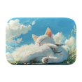 thumbnail image 1 of Cute cat pattern 404 Non-Slip Memory Foam Bath Rug: Absorbent, Quick-Dry, Machine Washable, Soft & Comfortable - L, 1 of 7