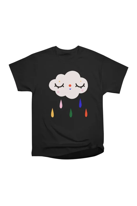 Cute cloud with raindrops T-Shirt Tee Gift For Him Merch For Her Apparel For Friend