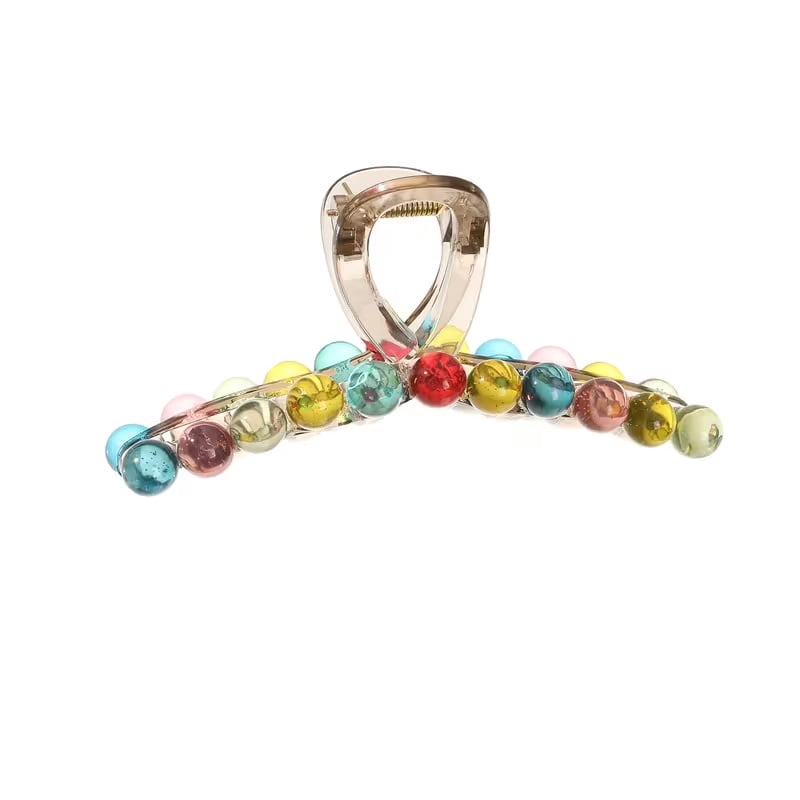 Cute colorful ball hair clips for women, fashionable shark clips, hair accessories suitable for daily wear