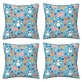 Cute dog M Decorative Throw Pillow Covers 4 Packs, Pillow Covers 16x16