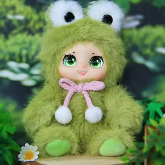 Cute family doll plush toy, animal pendant doll, birthday gift, height 7 inches