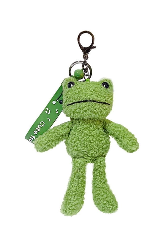 Cute for Frog Plush Keychain Keyring Gift Classroom Prizes for Kids Schoo