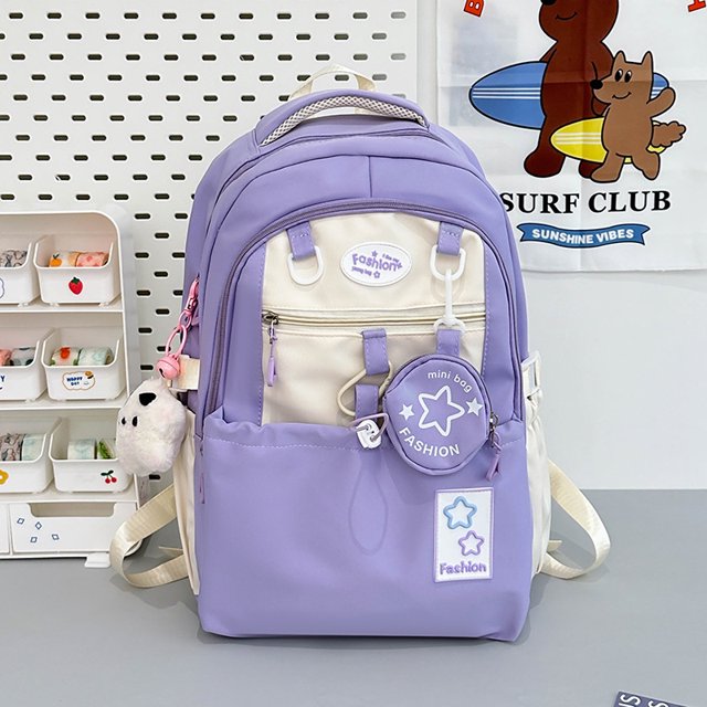 Cute girl shoulder bag 2024 new schoolbag Korean fashion junior Senior